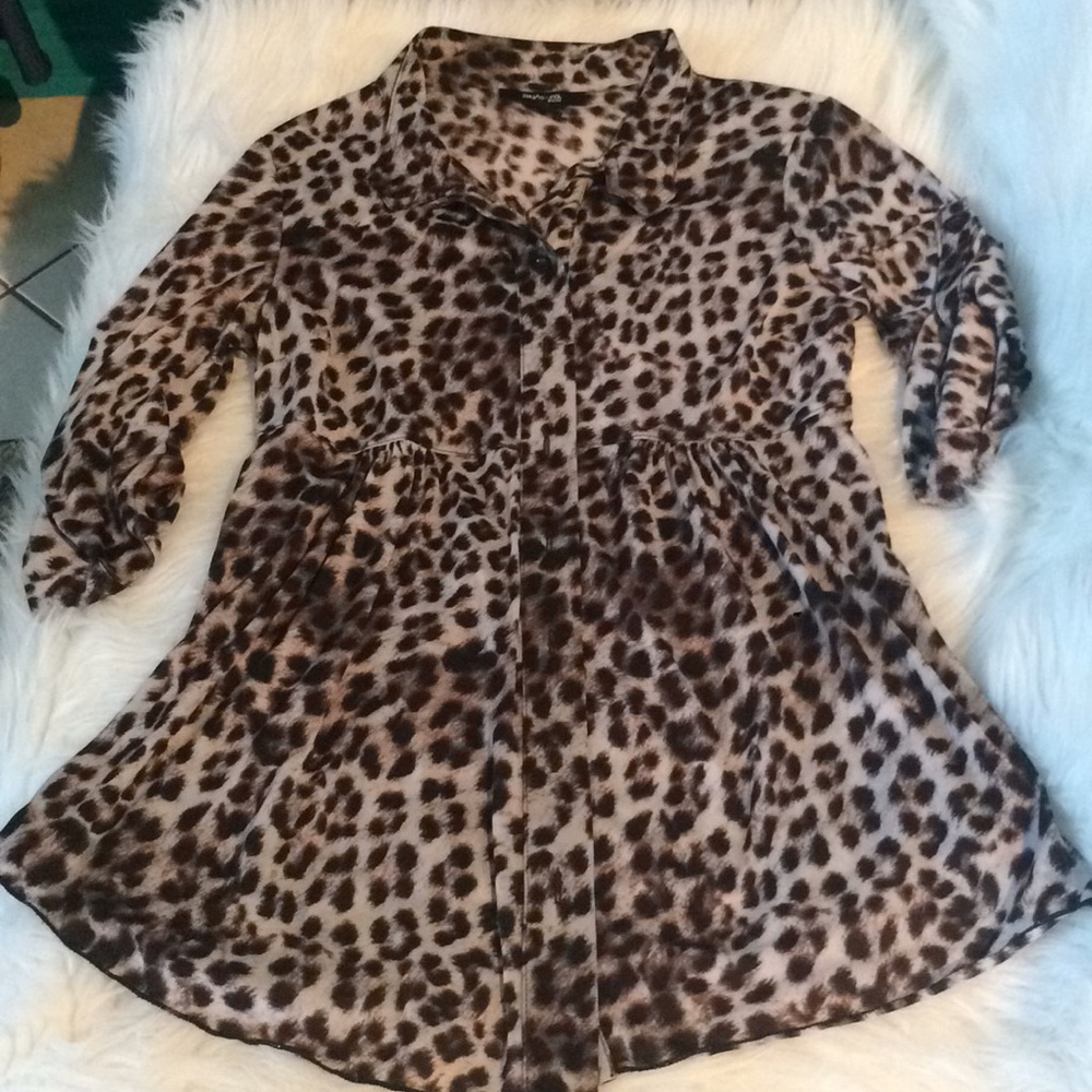 Style & Co. medium petite animal print top